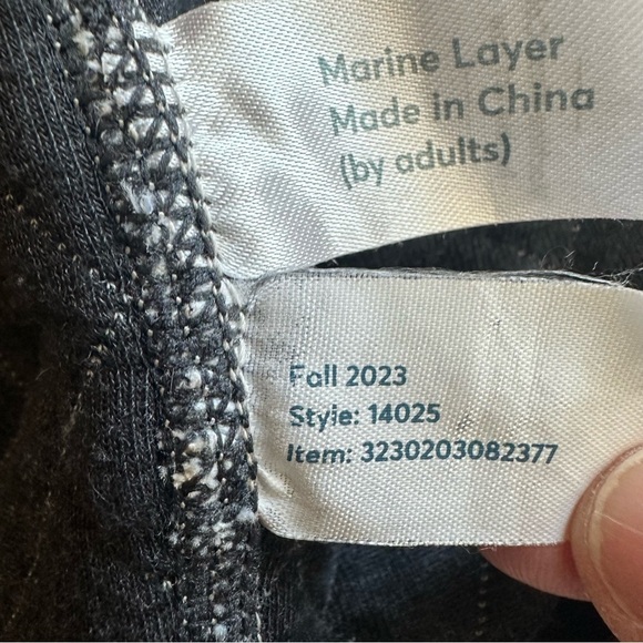 Marine Layer Corbet Quilted Hoodie Oatmeal Cream Grey Small - Picture 14 of 15